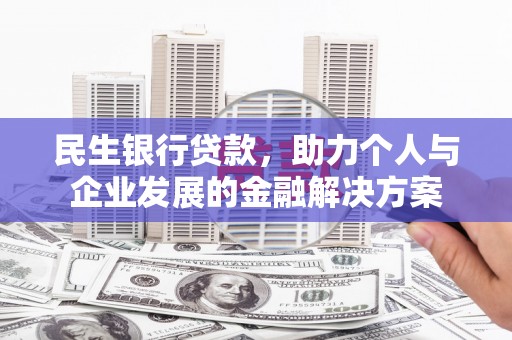 岭东民生银行贷款，助力个人与企业发展的金融解决方案