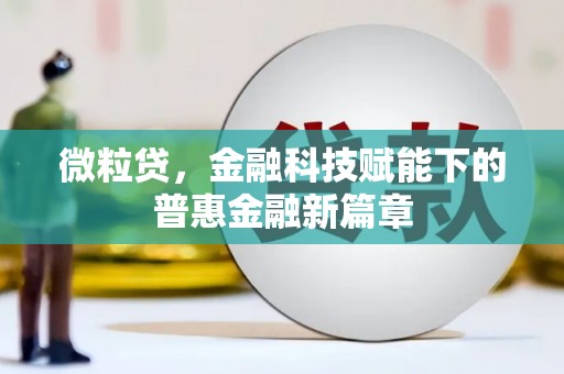 岭东微粒贷，金融科技赋能下的普惠金融新篇章