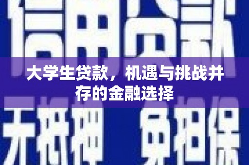 岭东大学生贷款，机遇与挑战并存的金融选择