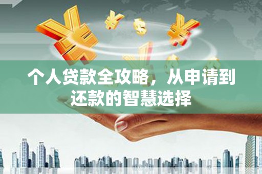 岭东个人贷款全攻略，从申请到还款的智慧选择