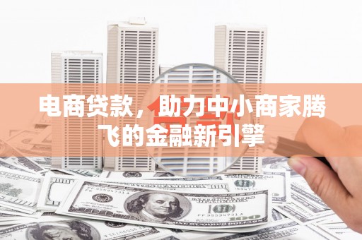 岭东电商贷款，助力中小商家腾飞的金融新引擎