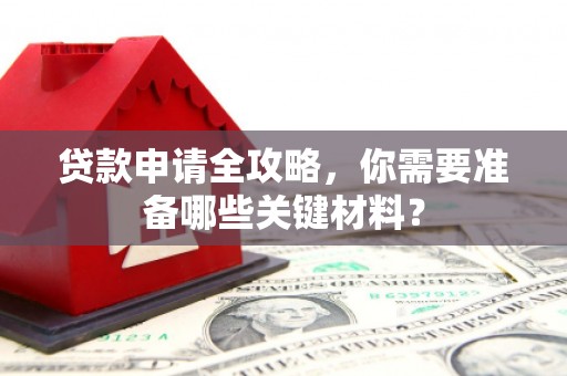 岭东贷款申请全攻略，你需要准备哪些关键材料？