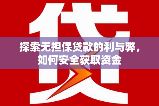 岭东探索无担保贷款的利与弊，如何安全获取资金