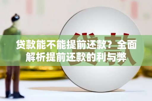 岭东贷款能不能提前还款？全面解析提前还款的利与弊