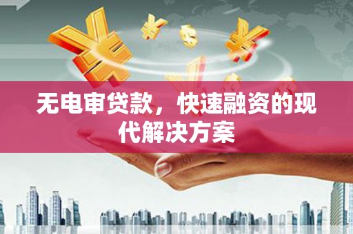 岭东无电审贷款，快速融资的现代解决方案