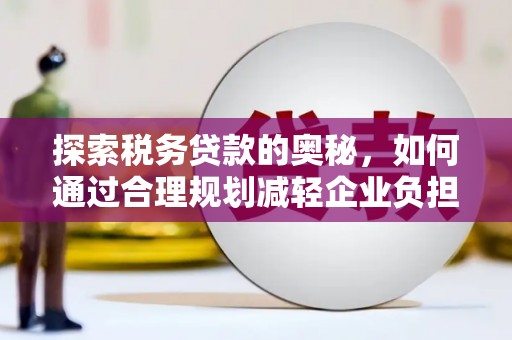 岭东探索税务贷款的奥秘，如何通过合理规划减轻企业负担