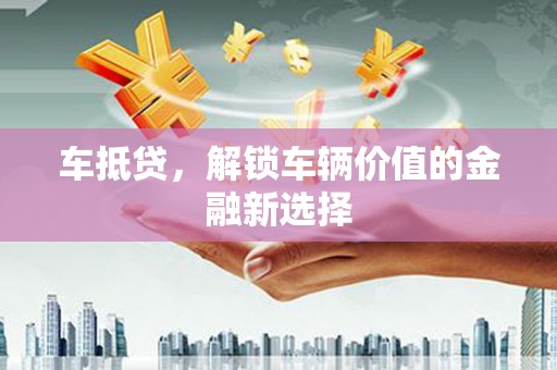 岭东车抵贷，解锁车辆价值的金融新选择
