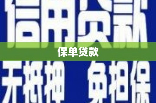岭东保单贷款