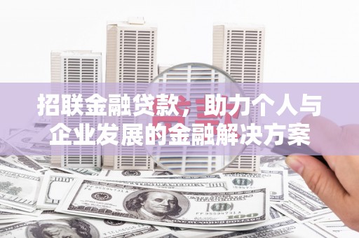 岭东招联金融贷款，助力个人与企业发展的金融解决方案