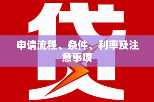 岭东申请流程、条件、利率及注意事项