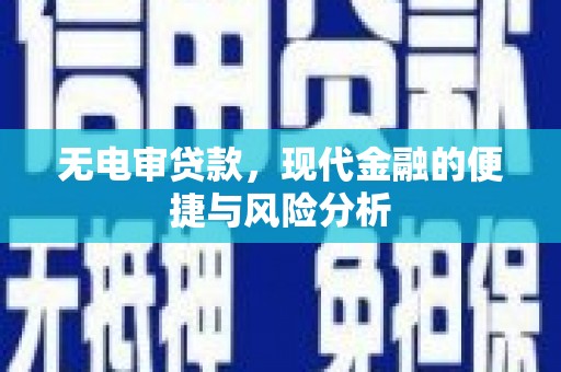岭东无电审贷款，现代金融的便捷与风险分析
