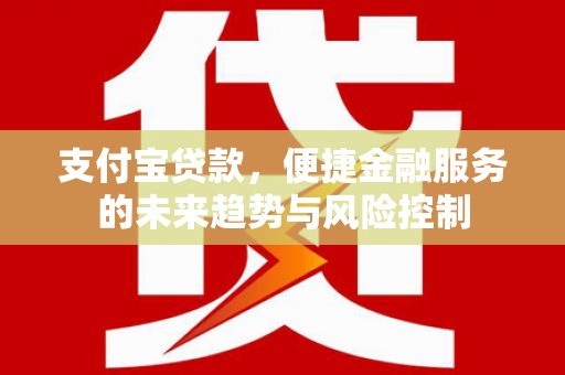 岭东支付宝贷款，便捷金融服务的未来趋势与风险控制