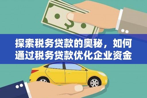 岭东探索税务贷款的奥秘，如何通过税务贷款优化企业资金流