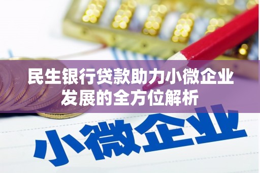 岭东民生银行贷款助力小微企业发展的全方位解析