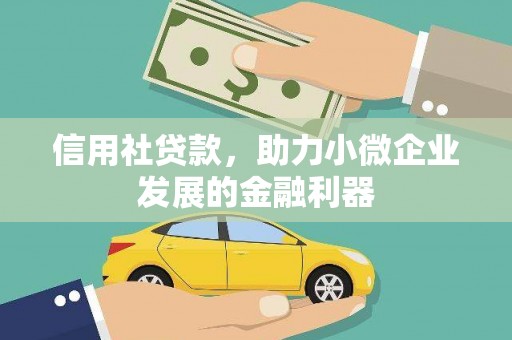 岭东信用社贷款，助力小微企业发展的金融利器
