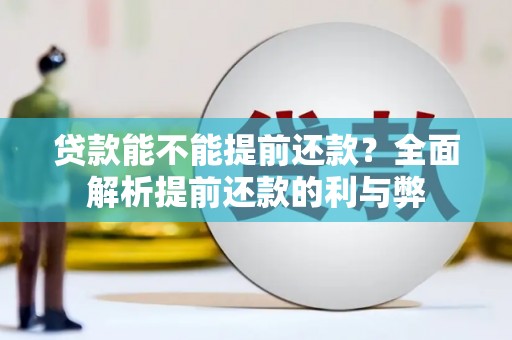 岭东贷款能不能提前还款？全面解析提前还款的利与弊