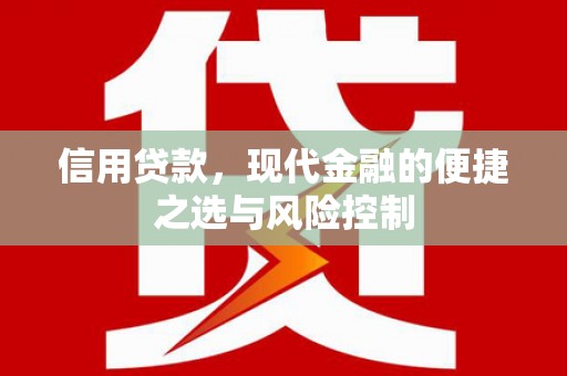 岭东信用贷款，现代金融的便捷之选与风险控制