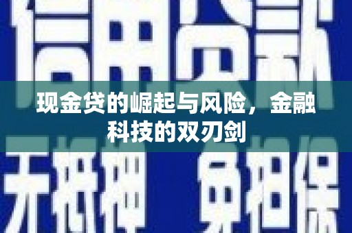 岭东现金贷的崛起与风险，金融科技的双刃剑