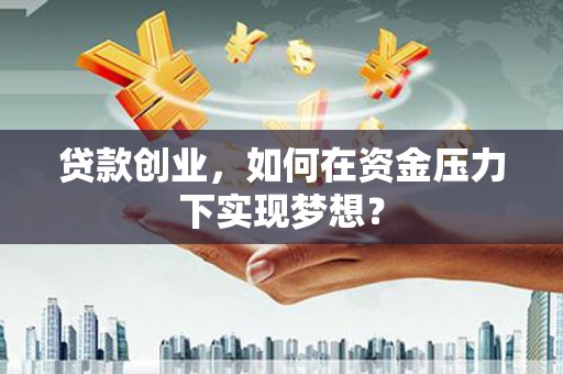岭东贷款创业，如何在资金压力下实现梦想？