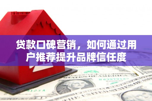 岭东贷款口碑营销，如何通过用户推荐提升品牌信任度