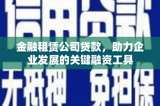 岭东金融租赁公司贷款，助力企业发展的关键融资工具