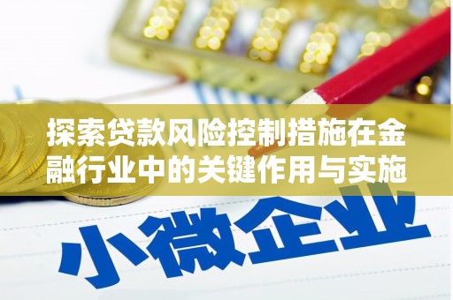 岭东探索贷款风险控制措施在金融行业中的关键作用与实施策略