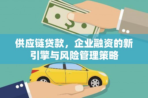 岭东供应链贷款，企业融资的新引擎与风险管理策略