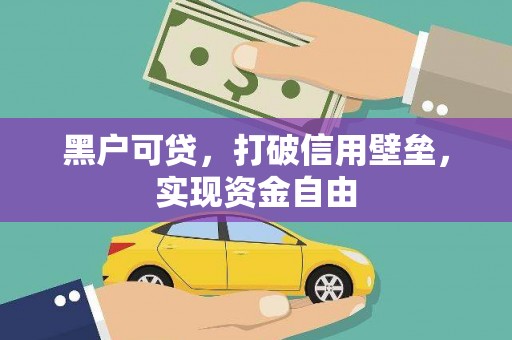 岭东黑户可贷，打破信用壁垒，实现资金自由
