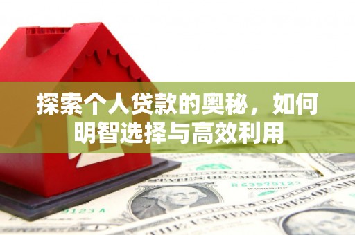 岭东探索个人贷款的奥秘，如何明智选择与高效利用