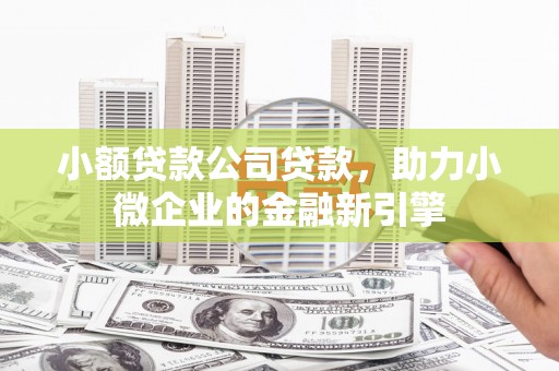岭东小额贷款公司贷款，助力小微企业的金融新引擎