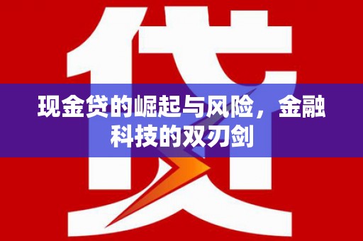 岭东现金贷的崛起与风险，金融科技的双刃剑