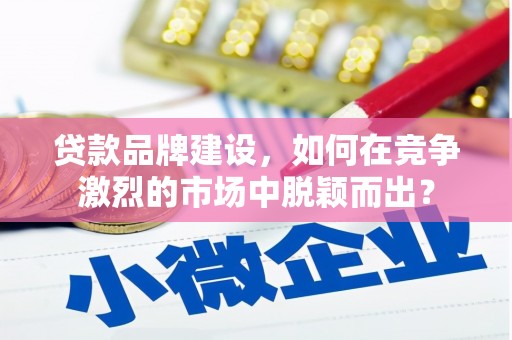 岭东贷款品牌建设，如何在竞争激烈的市场中脱颖而出？