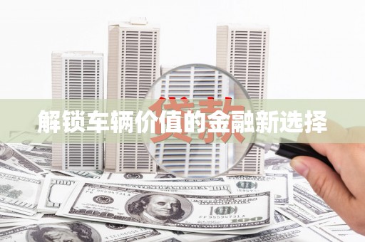 岭东解锁车辆价值的金融新选择