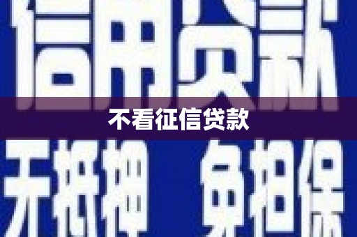 岭东不看征信贷款