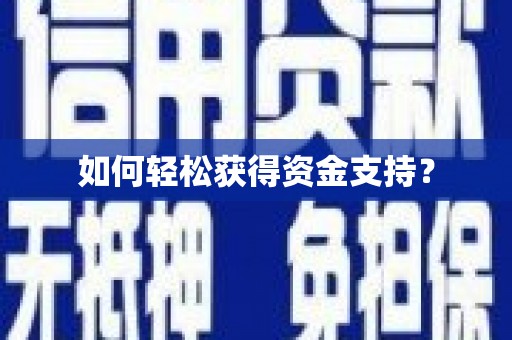 岭东如何轻松获得资金支持？